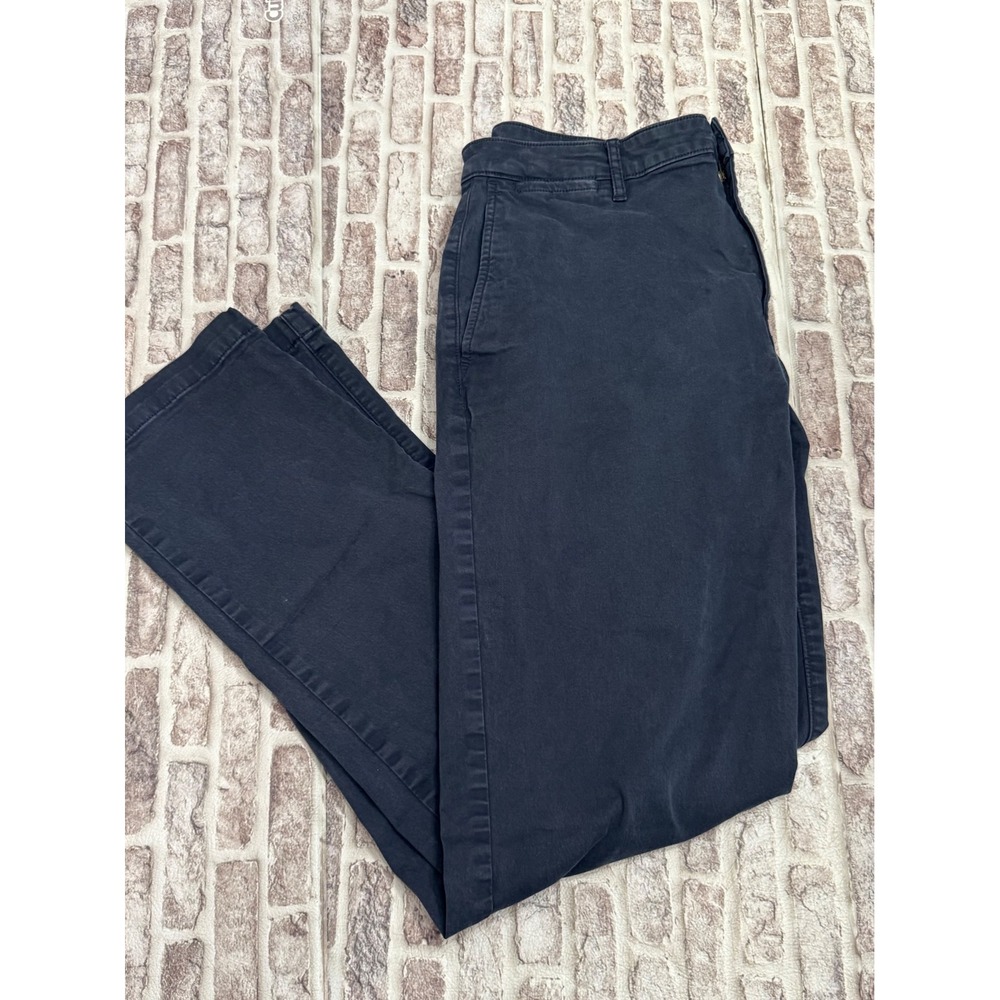 Flint and Tinder 365 Chino Pants Navy Blue Straight Fit 34x32 Mens